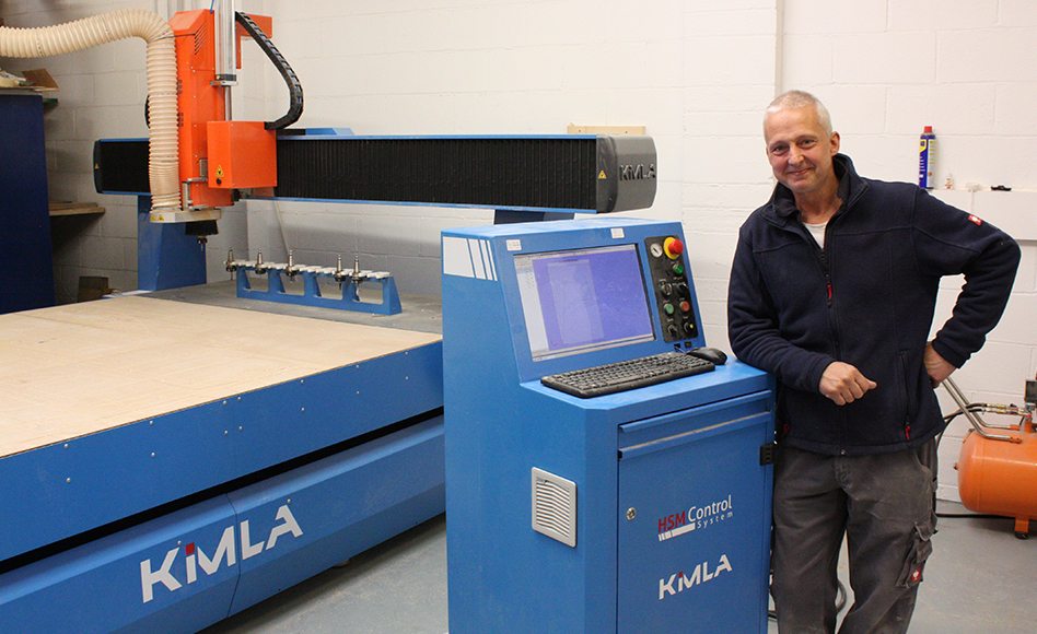 Kimla CNC router at McKyes Bespoke Furniture