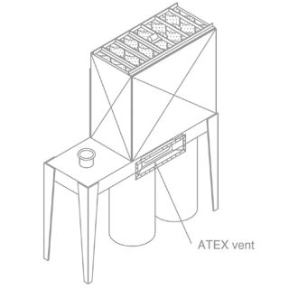 Woodwork dust control MF2 extraction unit