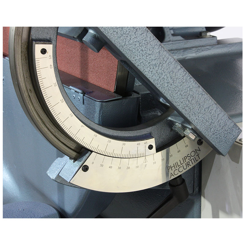Accurtilt vernier measurement on Phillipson DDS 24 double disc sander