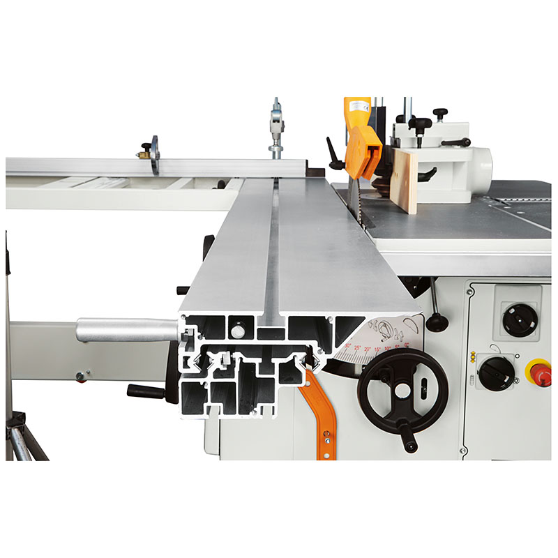 Table profile on SCM Minimax LAB 300P combination saw spindle planer thicknesser