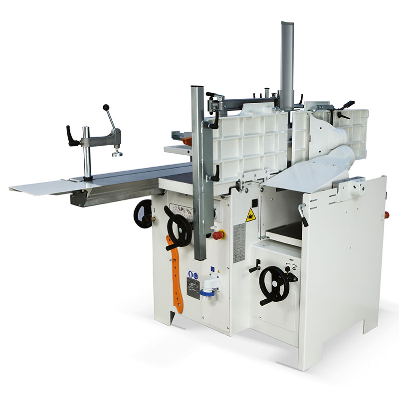 Lift up surfacing tables on SCM Minimax LAB 300P combination saw spindle planer thicknesser