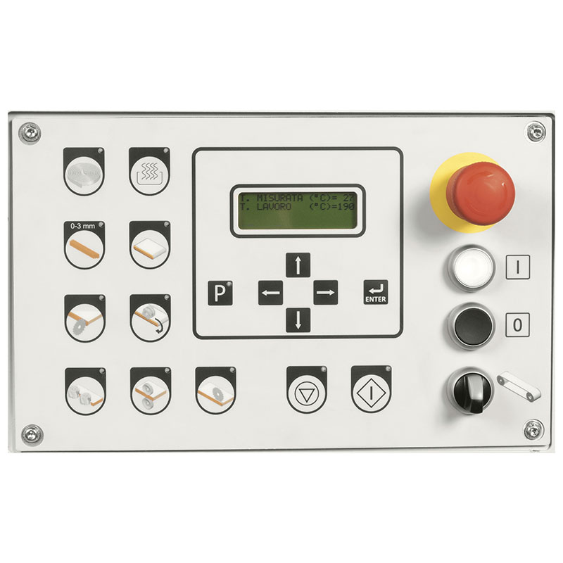 Machine controls on SCM Minimax ME 35 edgebander