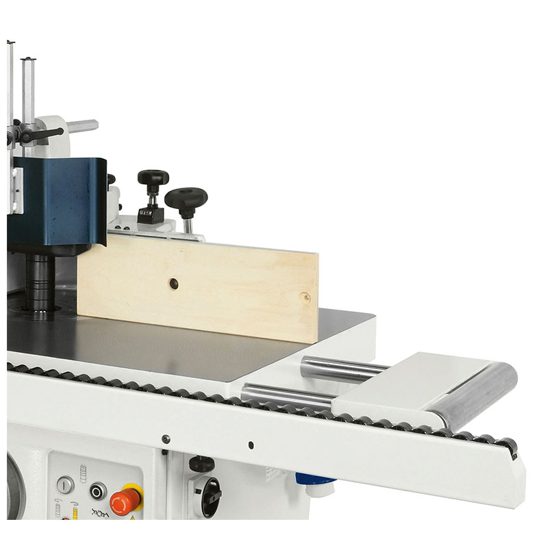 Optional telescopic front support on SCM Minimax TW 55ES spindle moulder