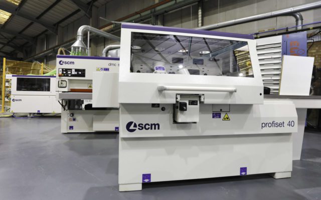 SCM woodworknig machines on show at Daltons Wadkin